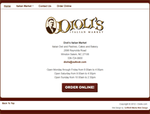 Tablet Screenshot of diolis.com